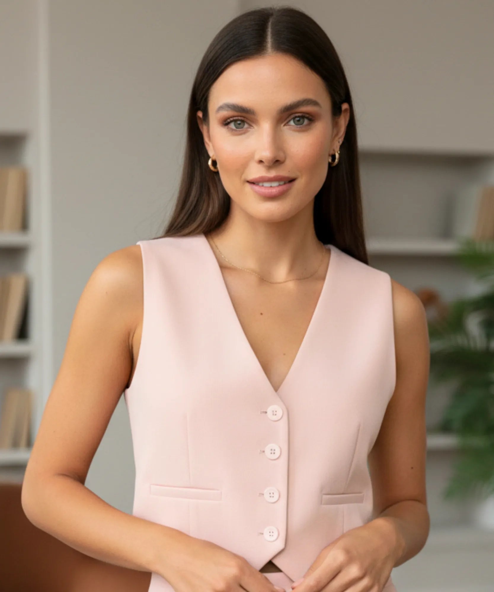 Conjunto Feminino Alfaiataria Colete e Calça Elegante | Kaylee