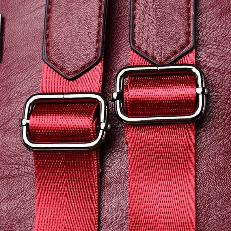 Mochila de Couro Feminina Antifurto Smaly