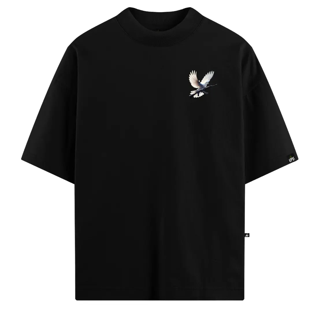 Camiseta Oversized Right for Right Preto