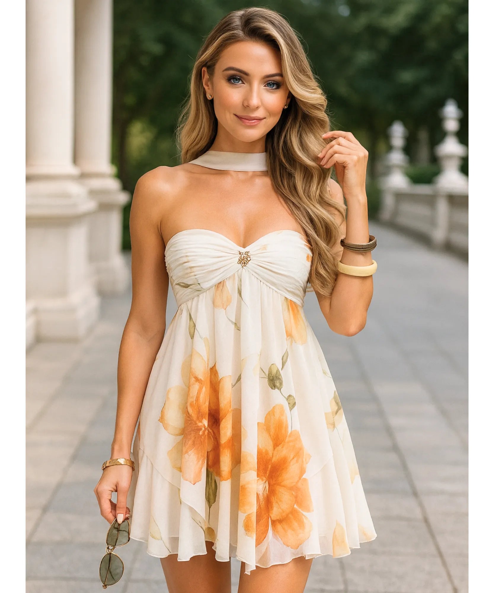 Vestido Curto Soltinho Tomara que Caia Floral Verão | Jacques