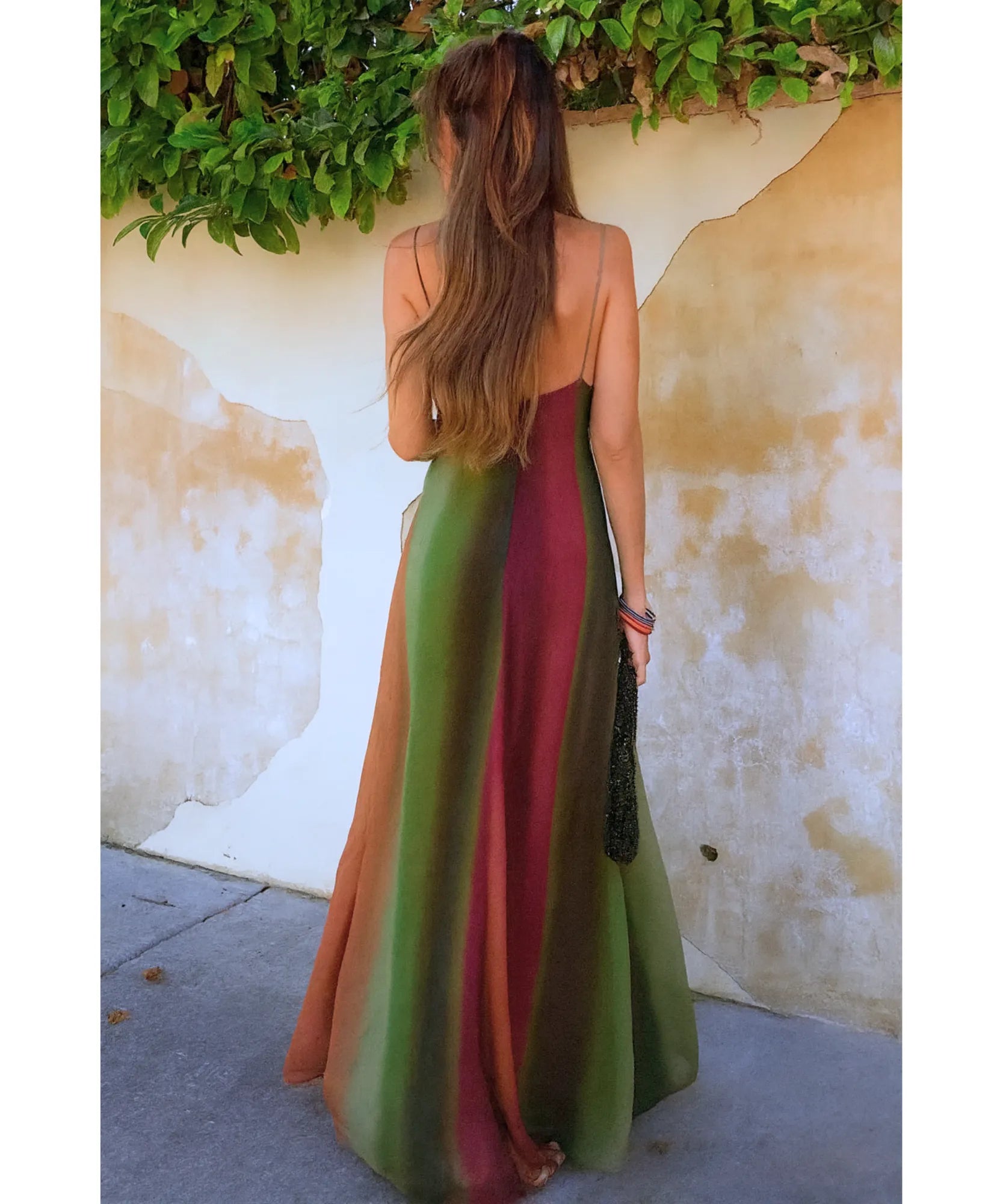 Vestido Longo Boho Alças Finas Elegante Verão | Anaí