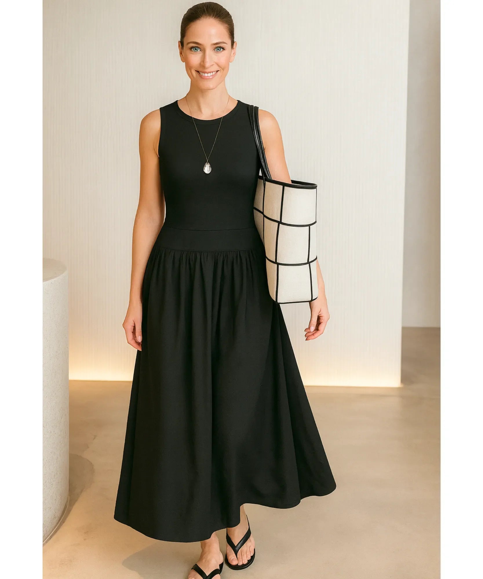 Vestido Longo Feminino Canelado Elegante Casual | Rute