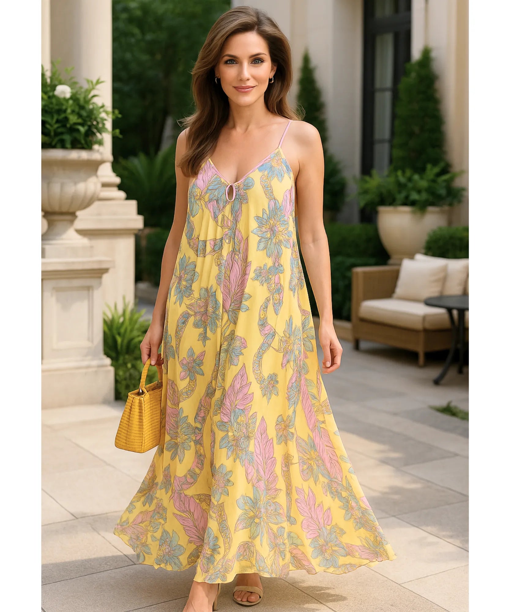 Vestido Longo Feminino Florido Boho Verão Elegante | Bohemian