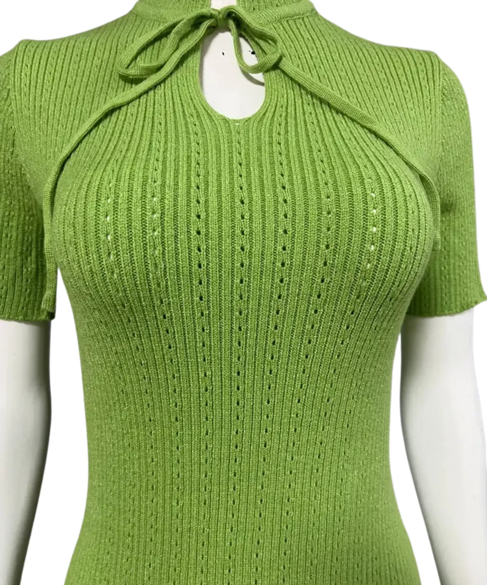 Vestido Longo Feminino Tricot Canelado Gola Alta Elegante | Fia