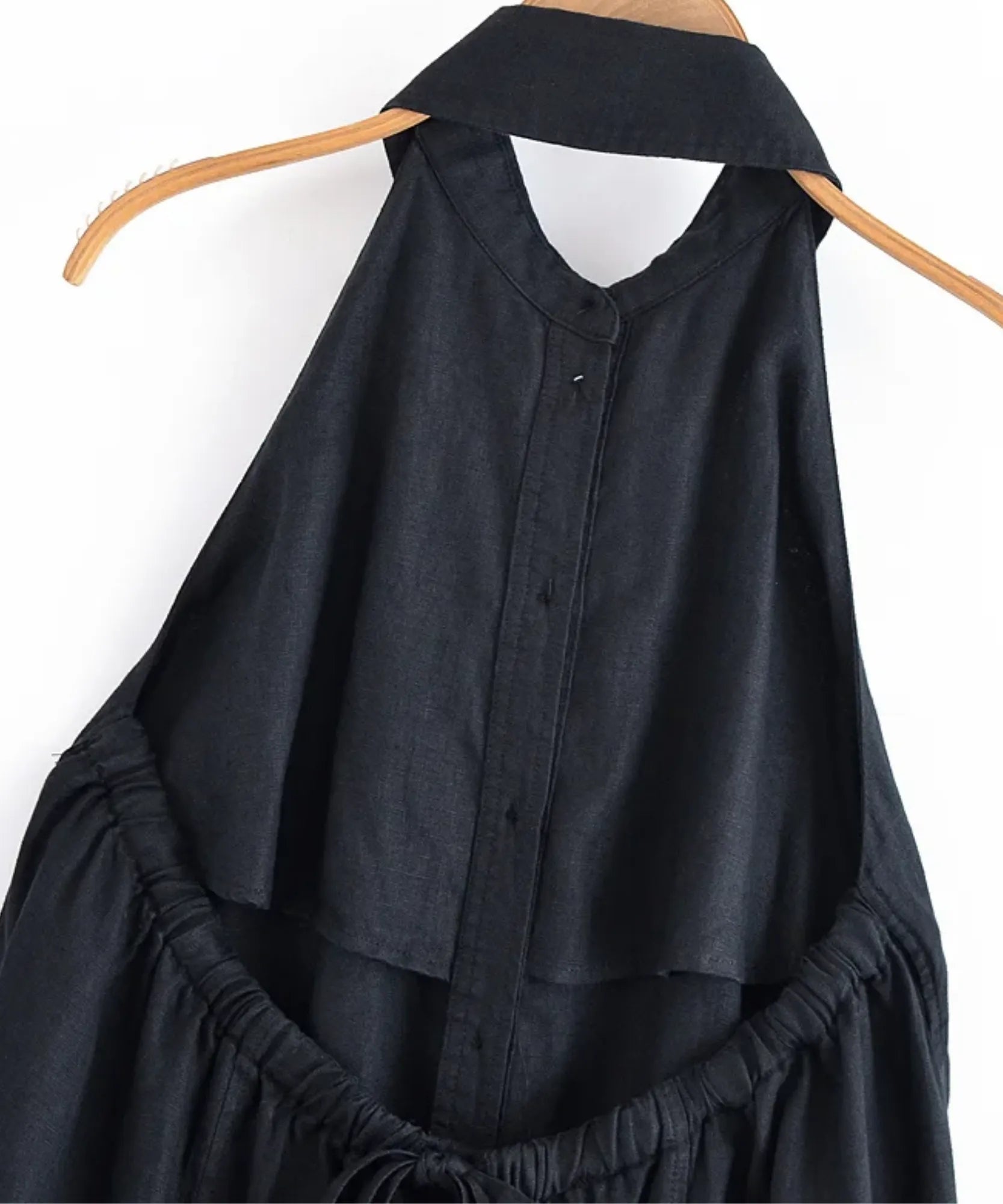 Vestido Longo Preto Feminino Elegante Casual | Kira