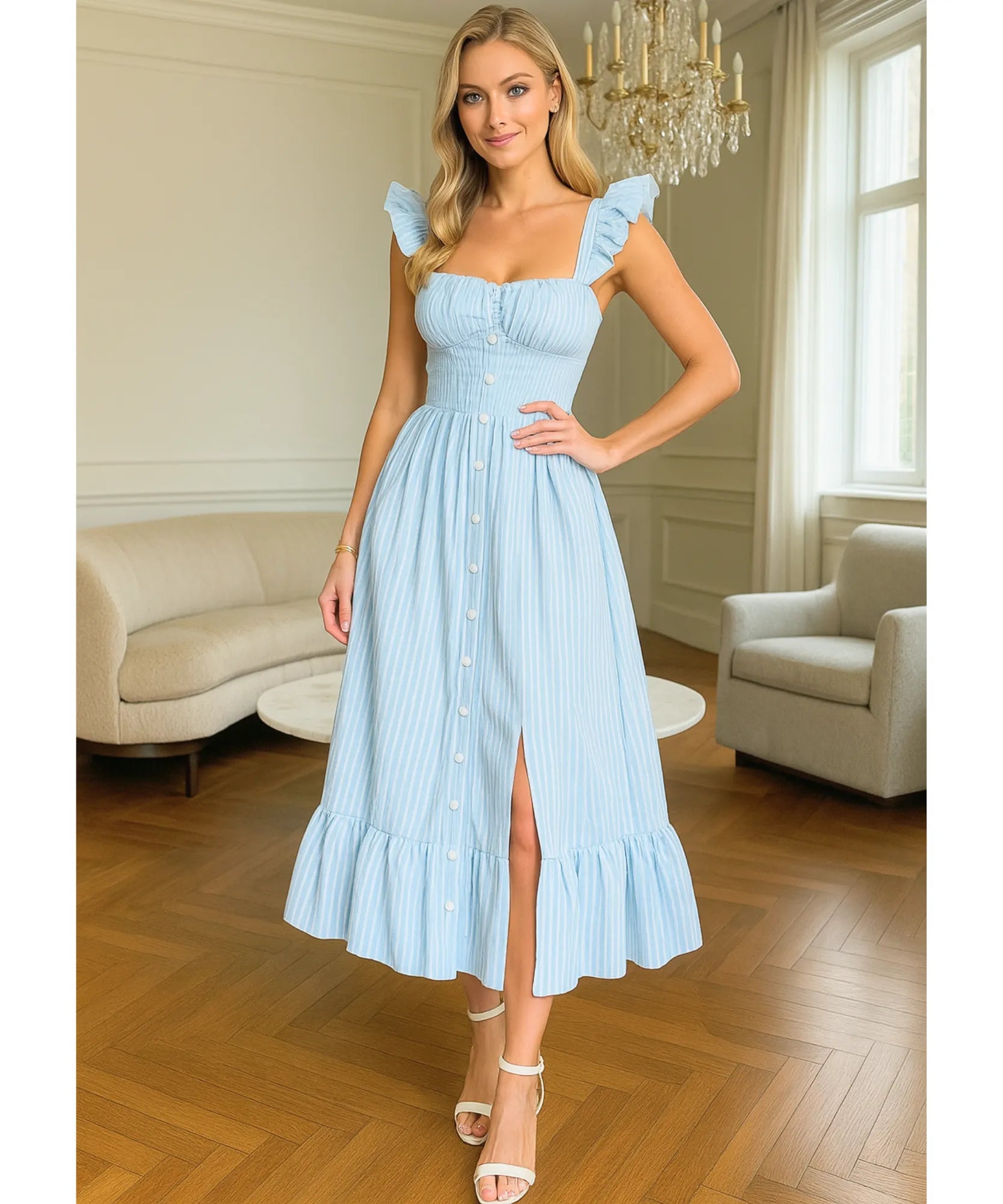 Vestido Midi Elegante Boho Convidadas Casamento Dia | Guardian