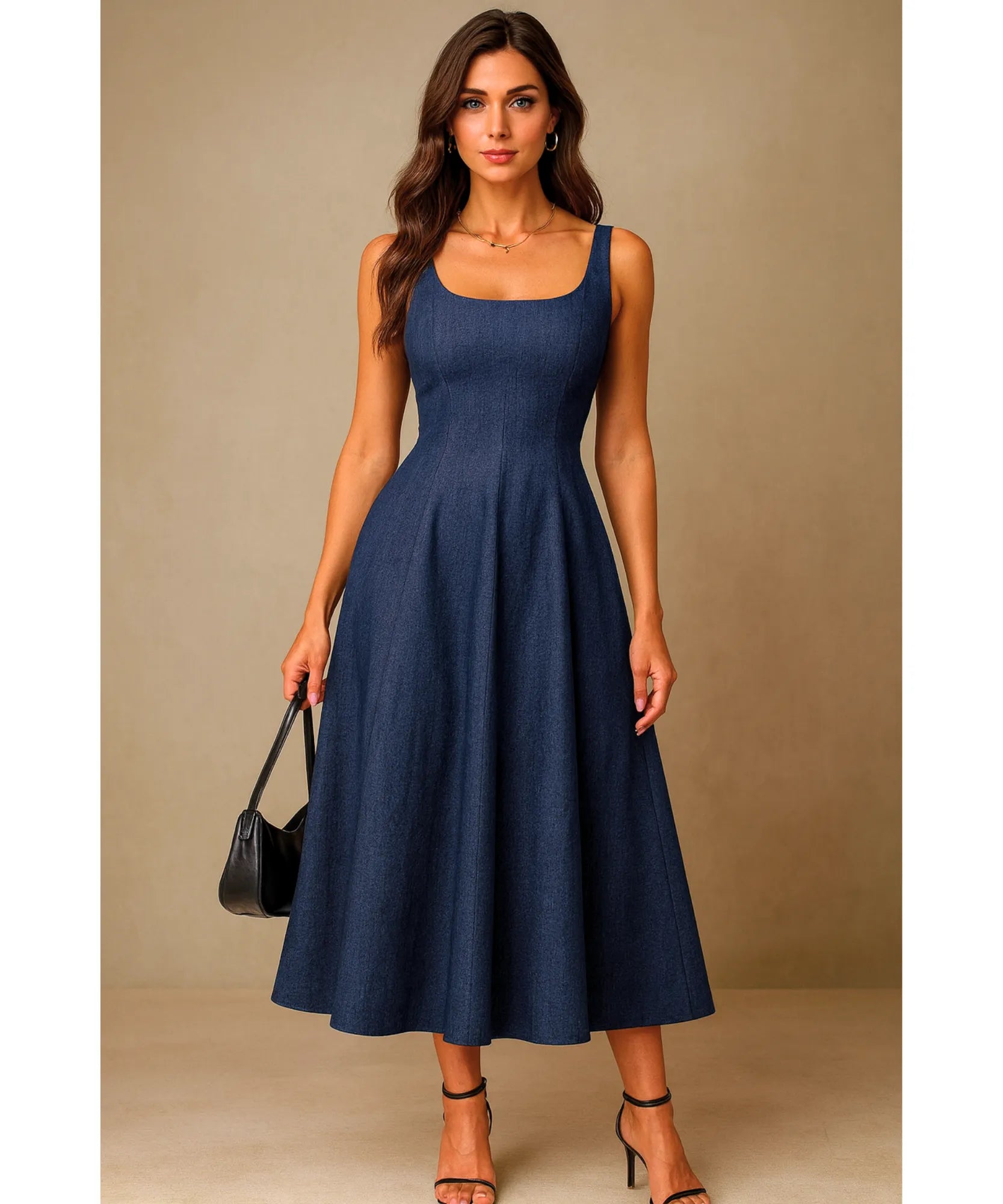 Vestido Midi Elegante Festa Casamento Feminino | Arya