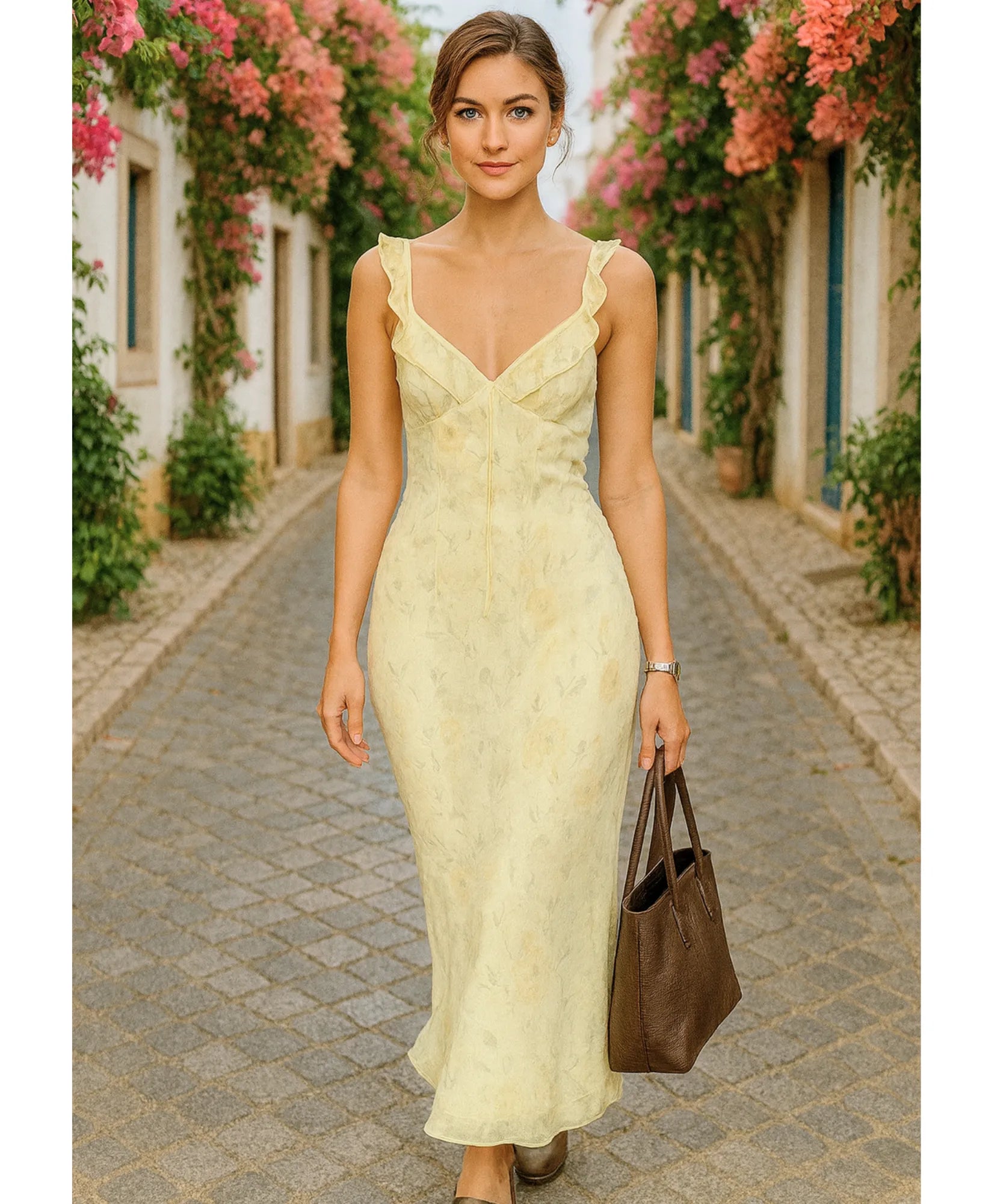 Vestido Midi Florido Feminino Verão Festa | Nevaeh