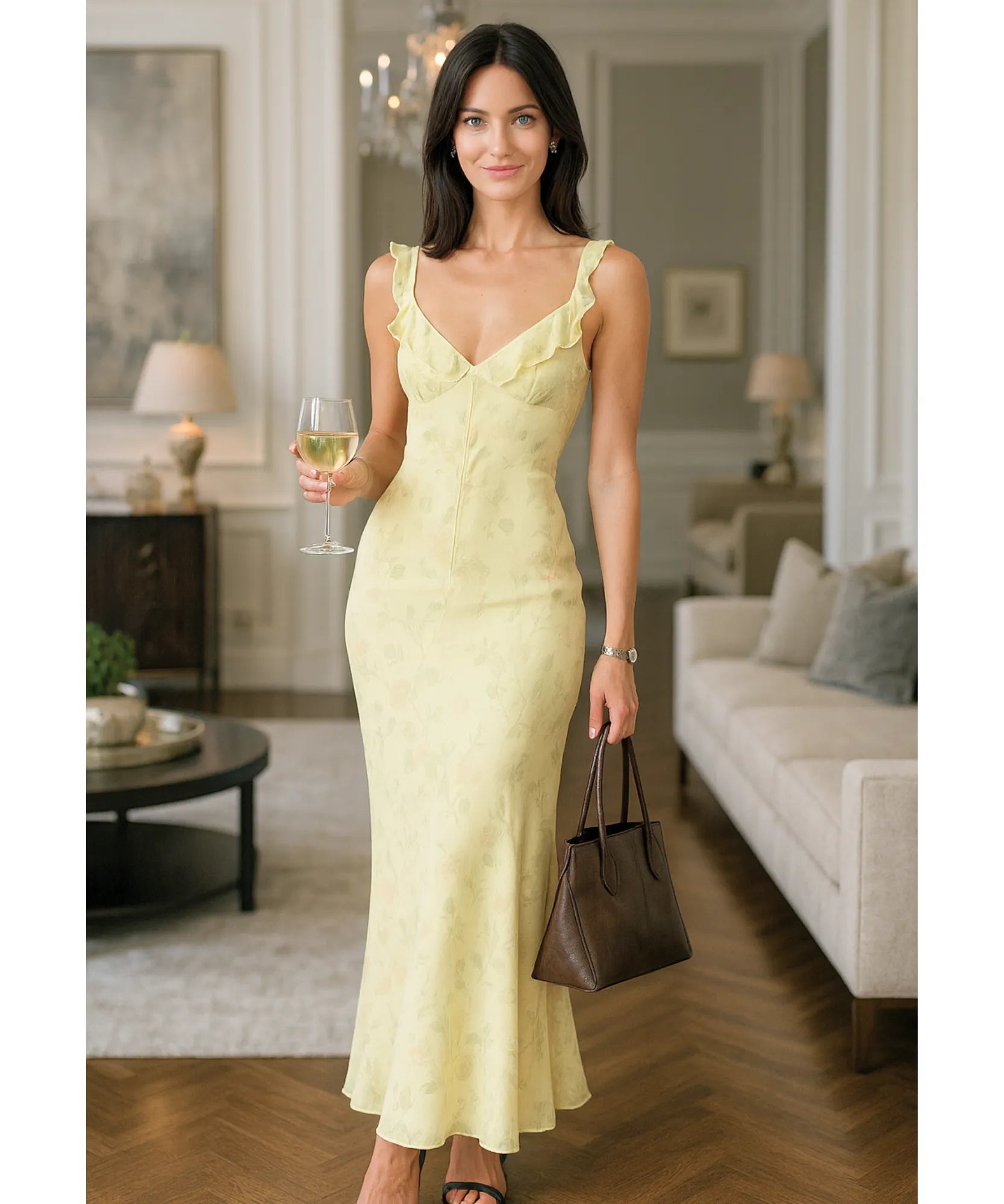 Vestido Midi Florido Feminino Verão Festa | Nevaeh