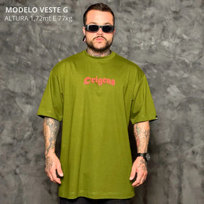 Camiseta Oversized Anjo da Guarda Verde