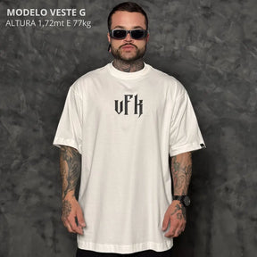 Camiseta Oversized Forjado na Fé Off-White