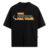 Camiseta Oversized Personalizada Preta