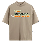Camiseta Oversized Personalizada Bege