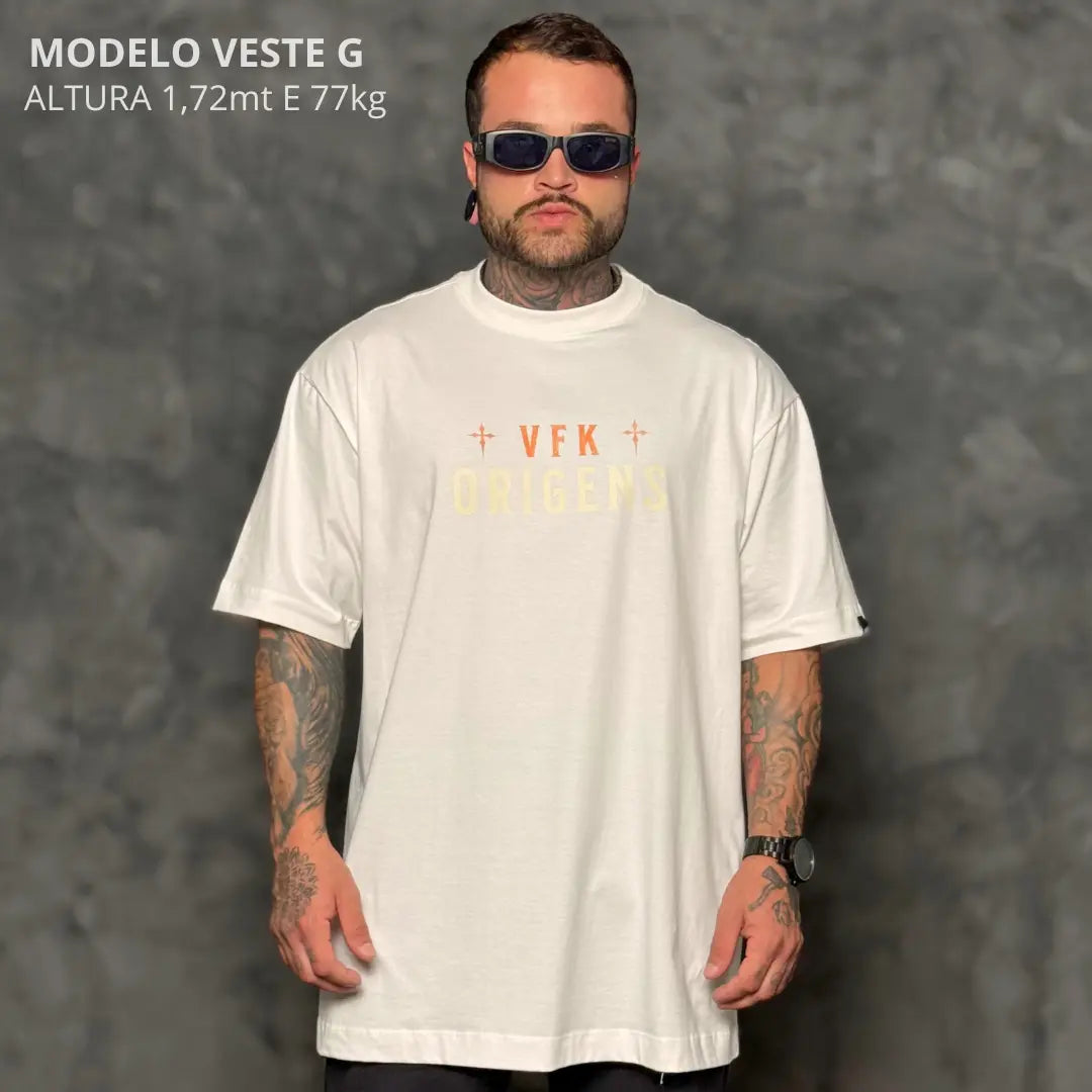 Camiseta Oversized Santa Off-White