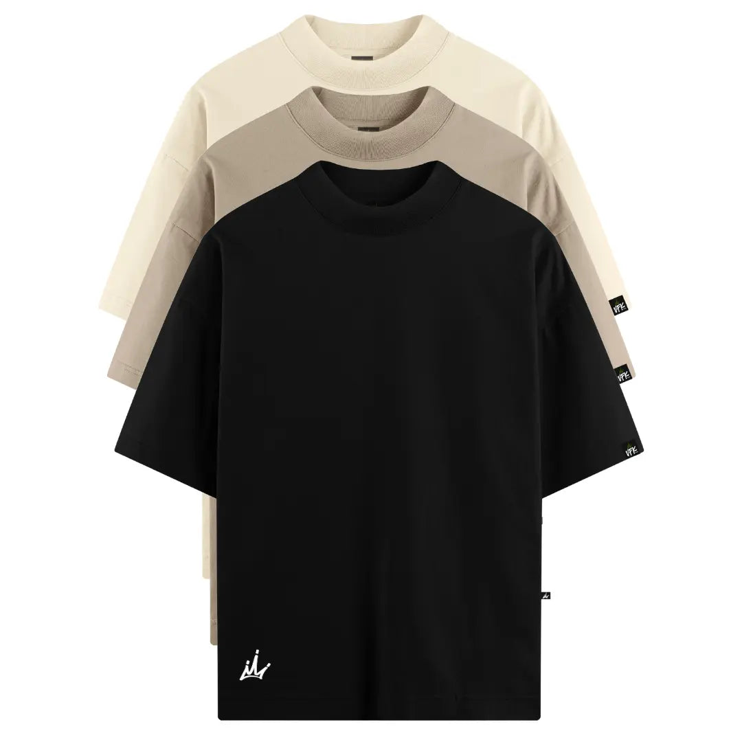 Kit com 3 Camisetas VFK Oversized