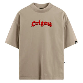 Camiseta Oversized Anjo da Guarda Bege