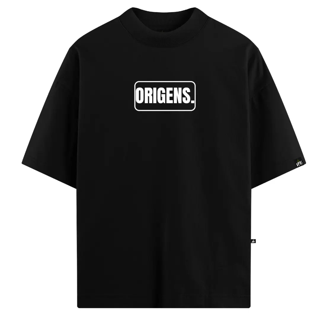 Camiseta Oversized Origens Preto