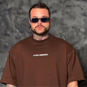 Camiseta Oversized Origins Royal Marrom