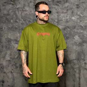 Camiseta Oversized Anjo da Guarda Verde