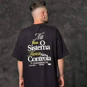 Camiseta Oversized No Rules Preto