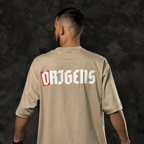 Camiseta Oversized Red Code Bege