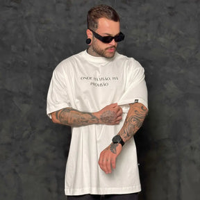Camiseta Oversized Esperança Off-White