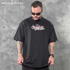 Camiseta Oversized Quebec Preto