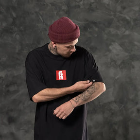 Camiseta Oversized Red Code Preto