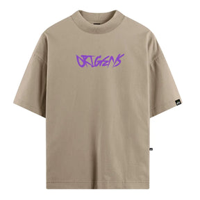 Camiseta Oversized Masked Up Bege