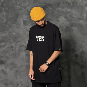 Camiseta Oversized Kria de Rua Preto