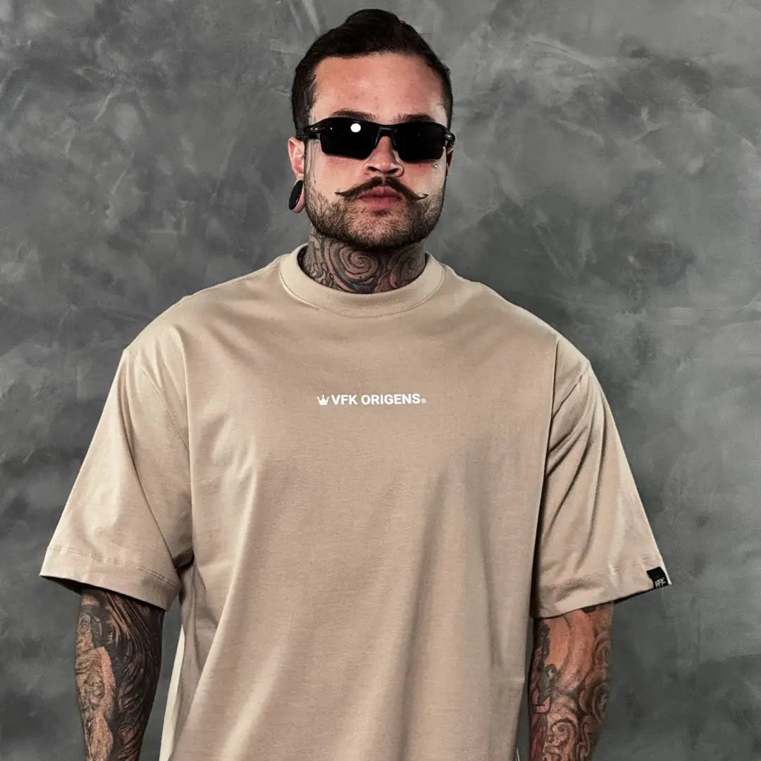 Camiseta Oversized Origins Royal Bege
