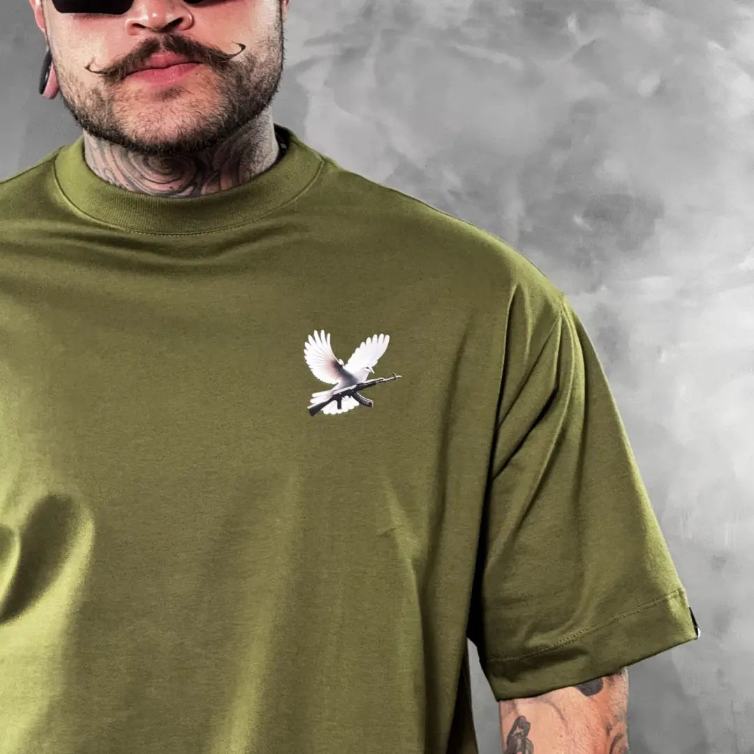 Camiseta Oversized Right for Right Verde
