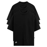 Kit com 3 Camisetas VFK Oversized Preto