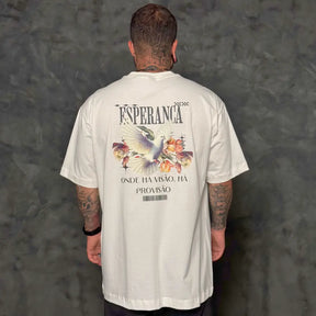 Camiseta Oversized Esperança Off-White