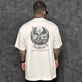 Camiseta Oversized Forjado na Fé Off-White