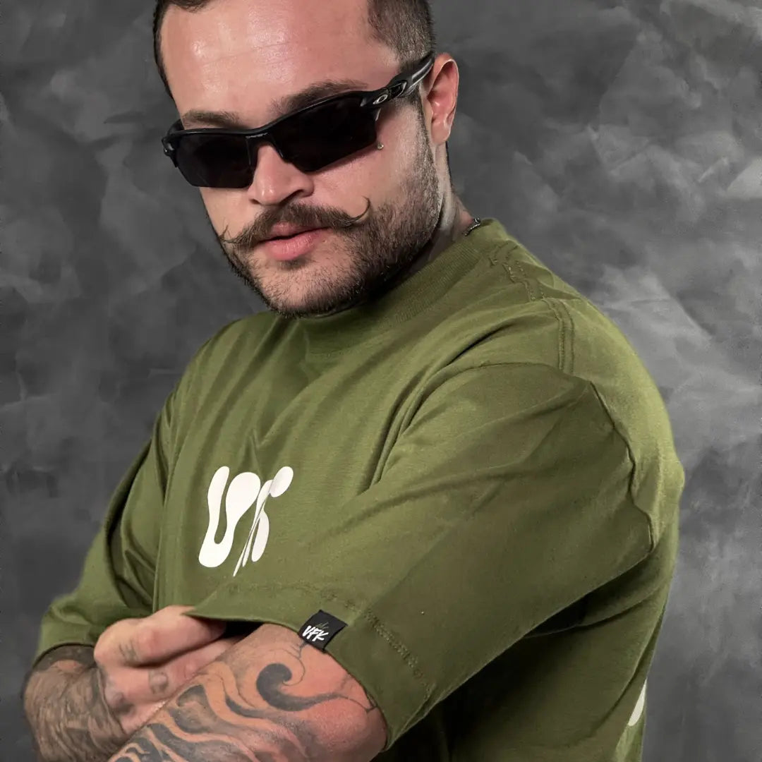 Camiseta Oversized Kria de Rua Verde