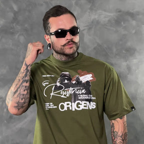 Camiseta Oversized Resistência Verde