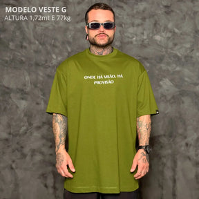 Camiseta Oversized Esperança Verde