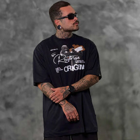 Camiseta Oversized Resistência Preto
