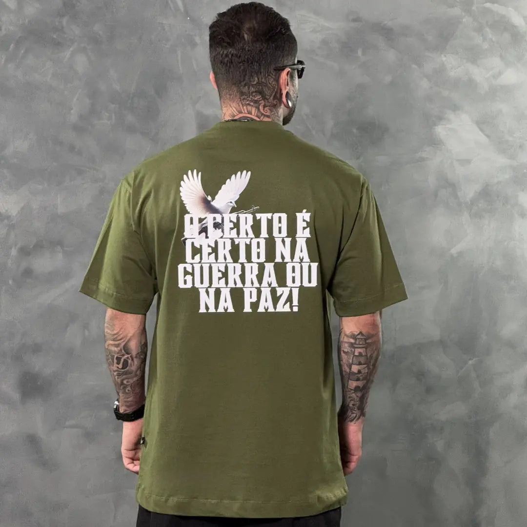 Camiseta Oversized Right for Right Verde