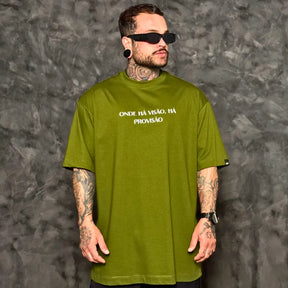 Camiseta Oversized Esperança Verde