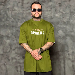 Camiseta Oversized Santa Verde