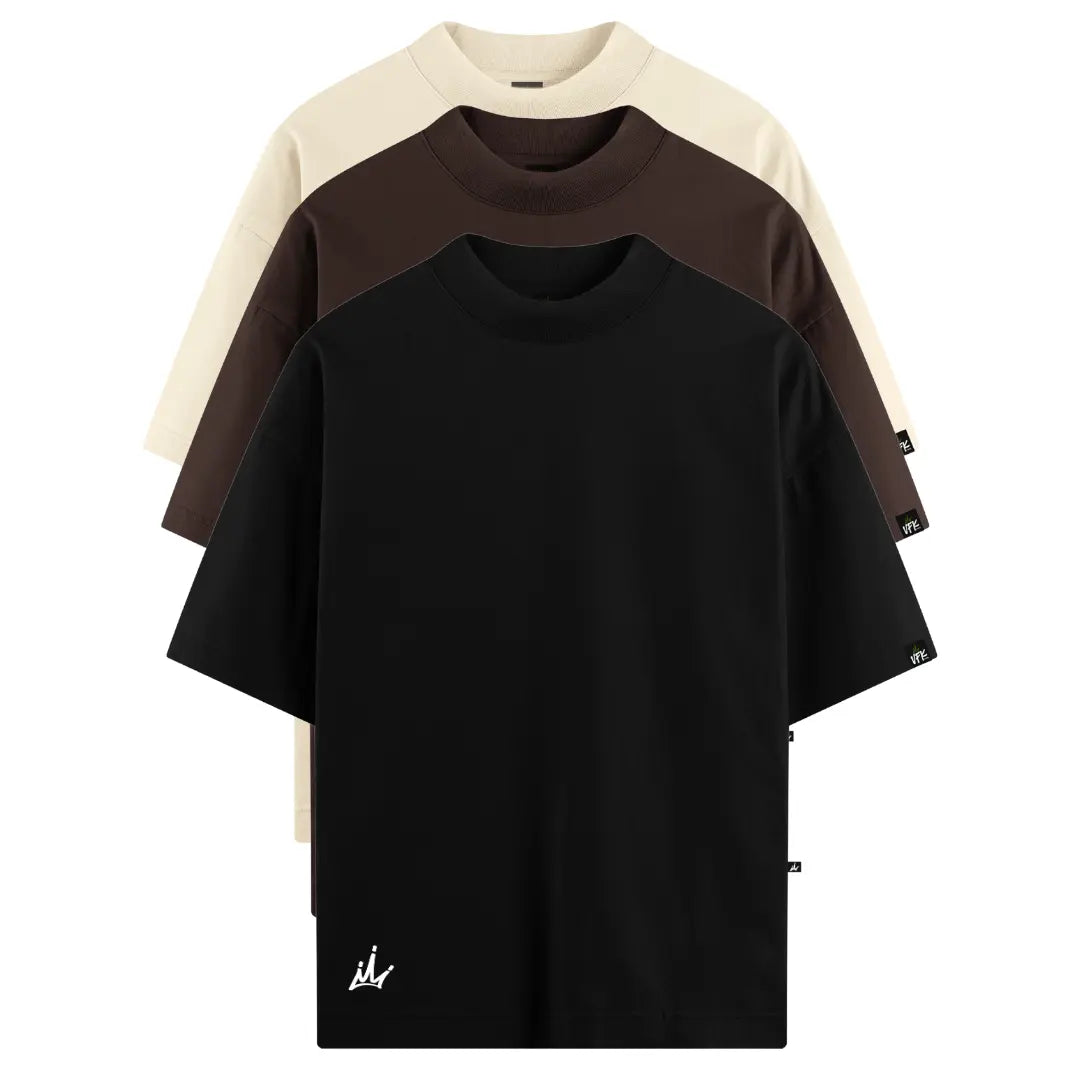 Kit com 3 Camisetas VFK Oversized