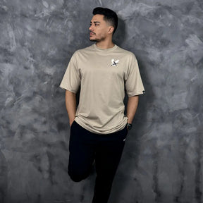 Camiseta Oversized Right for Right Bege