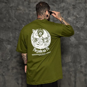 Camiseta Oversized Forjado na Fé Verde