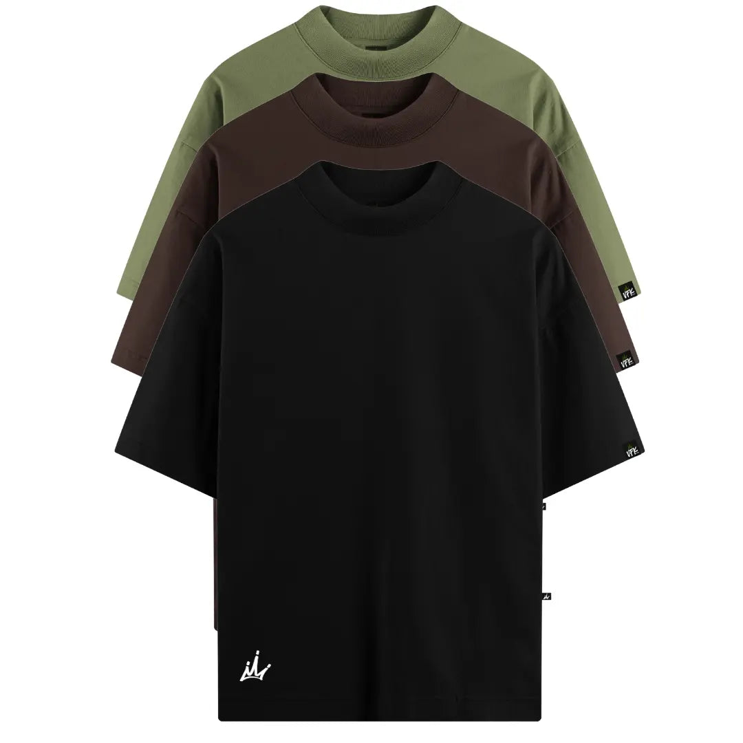 Kit com 3 Camisetas VFK Oversized