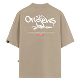 Camiseta Oversized Quebec Bege