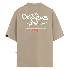 Camiseta Oversized Quebec Bege