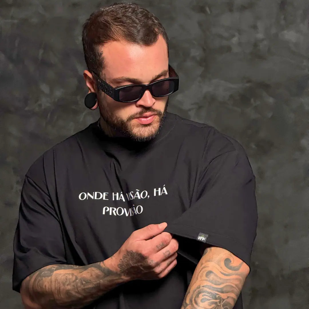 Camiseta Oversized Esperança Preto