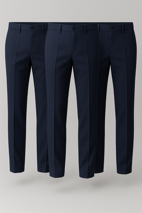 (QUEIMA ESTOQUE DE BLACK FRIDAY) Kit 3 Calças De Alfaitaria Masculina